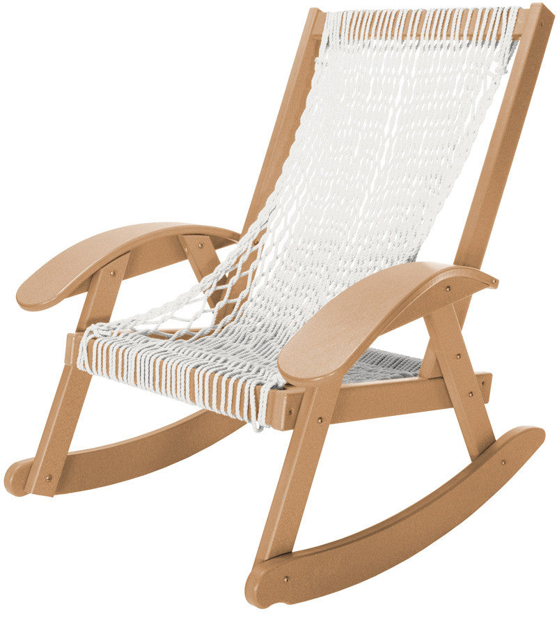 Pawleys Island Hammocks Ccsrpcd Coastal Duracord Cedar Rocker-white Rope (w 31.5 X H 36.5 In.)