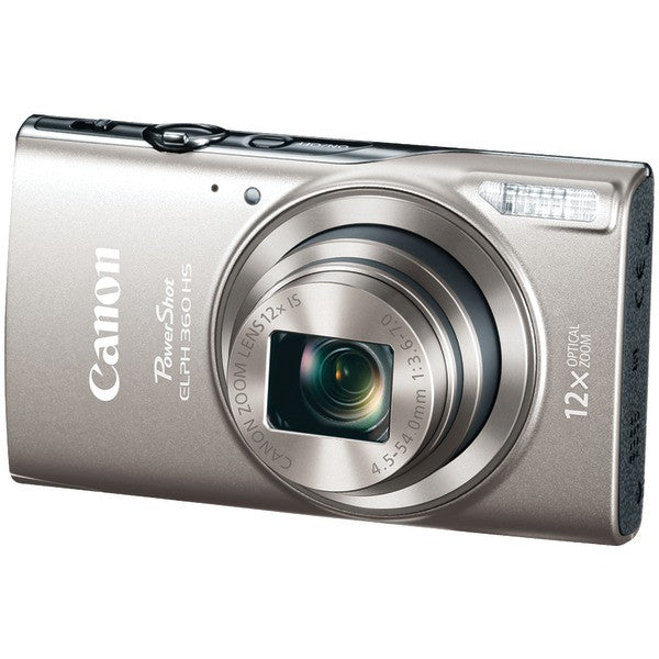 Canon 1078c001 20.2-megapixel Powershot Elph 360 Hs Digital Camera (silver)