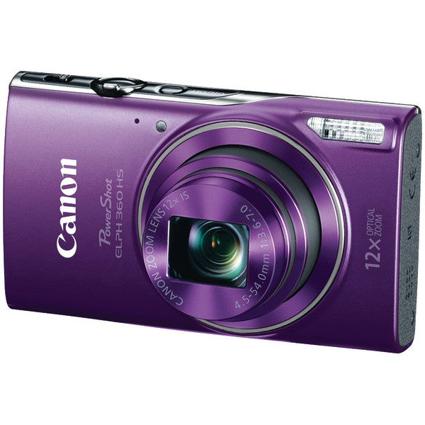 Canon 1081c001 20.2-megapixel Powershot Elph 360 Hs Digital Camera (purple)