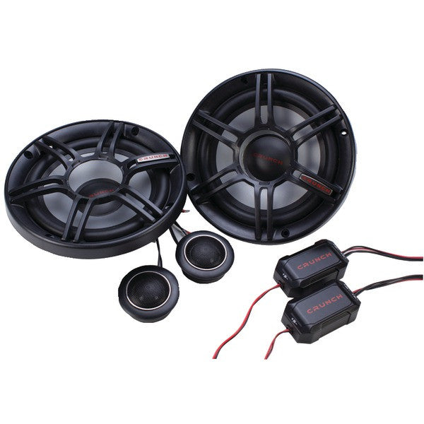 Crunch Cs65c Cs Series 6.5" 300-watt 2-way Component Speaker System