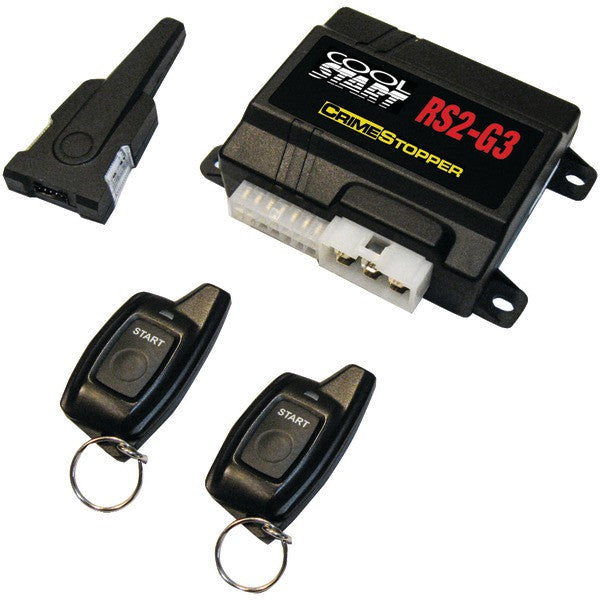 Crimestopper Security Products Rs2-g3 Cool Start 2-way Fm/fm Led Single-button Remote-start & Keyless-entry System