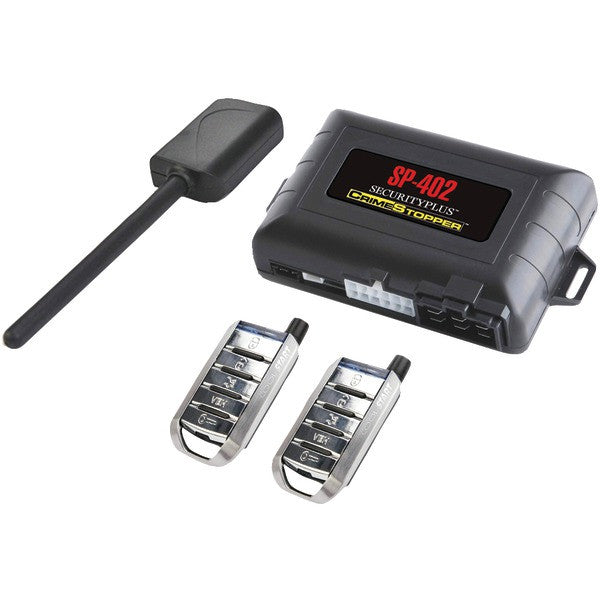 Crimestopper Security Products Sp-402 1-way Combo Alarm, Keyless-entry & Remote-start System