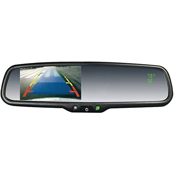 Crimestopper Security Products Sv-9157.ct Oem Replacement-style Mirror With 4.3" Screen, Compass & Temperature Display