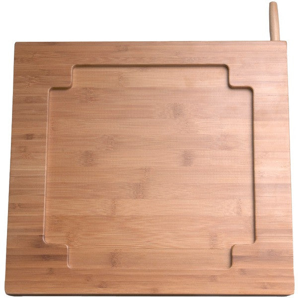 Cta Digital Pad-bks Ipad Bamboo Adjustable Kitchen Stand With Knife Storage