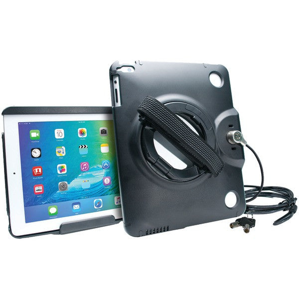 Cta Digital Pad-acg Ipad/ipad Air Antitheft Case With Built-in Grip Stand