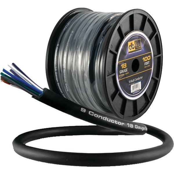 Db Link Stmc918g100 18-gauge 9 Multiconductor Speaker Wire With Remote Trigger, 100ft