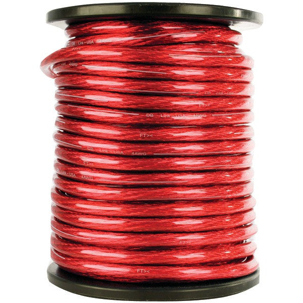 Db Link Stpw4r100z Elite Superflex Soft-touch Power Wire (4 Gauge, Red, 100ft)