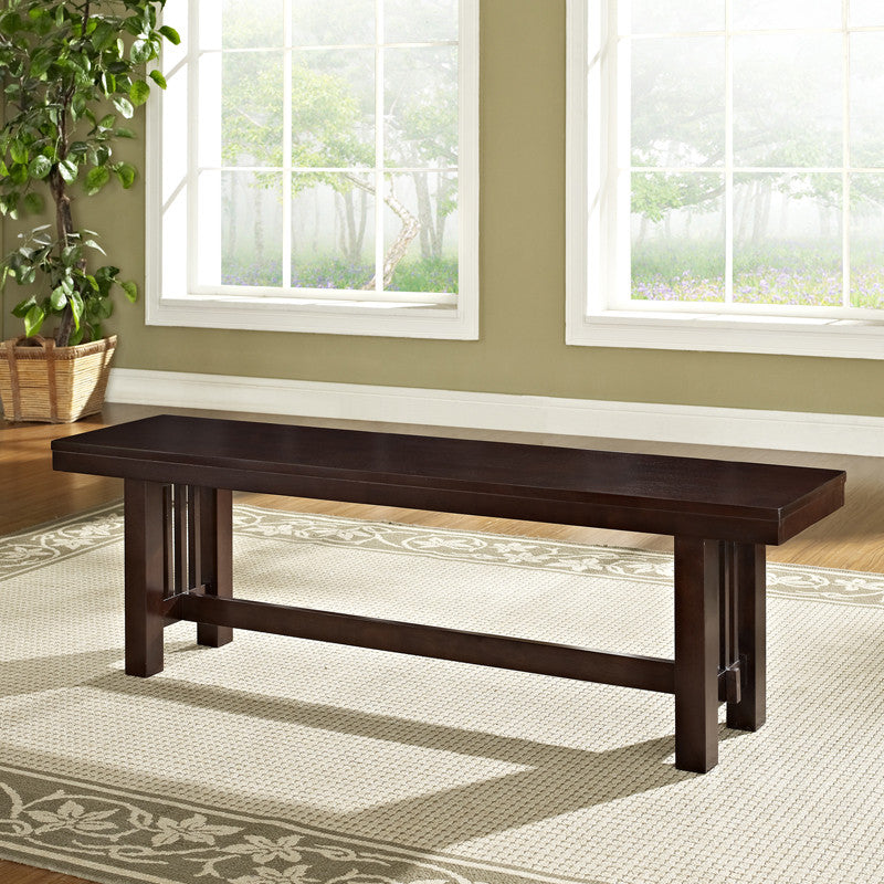 Walker Edison Dbm1cno Cappuccino Wood Bench