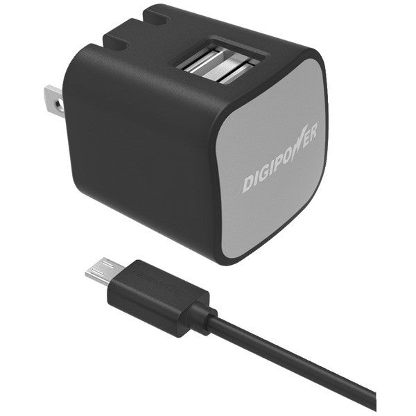 Digipower Is-ac2dm Instasense 2.4-amp Dual-port Usb Wall Charger