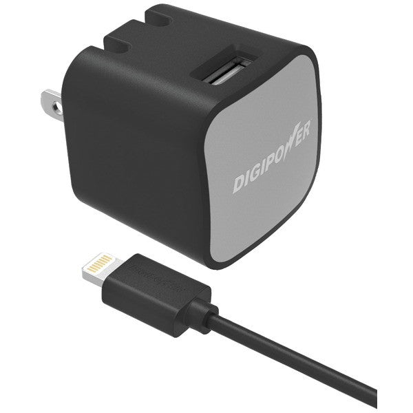 Digipower Is-ac2l Instasense 2.4-amp Single-usb Wall Charger With 5ft Lightning Cable