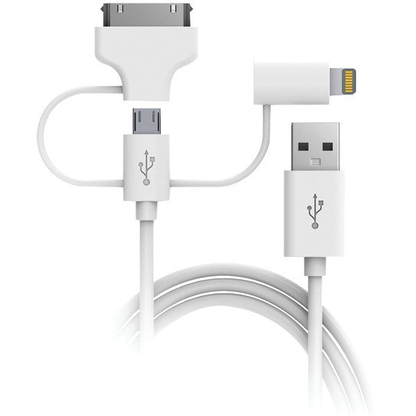 Digipower Sp-3n1 Charge & Sync 3-in-1 Lightning Cable, 5ft