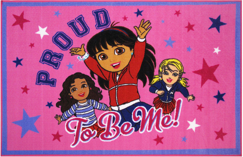 Fun Rugs Do-21 1929 Dora Collection Proud To Be Me Multi-color - 19 X 29 In.