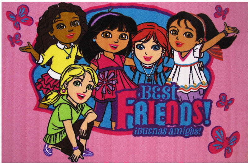 Fun Rugs Do-22 1929 Dora Collection Best Friends Multi-color - 19 X 29 In.