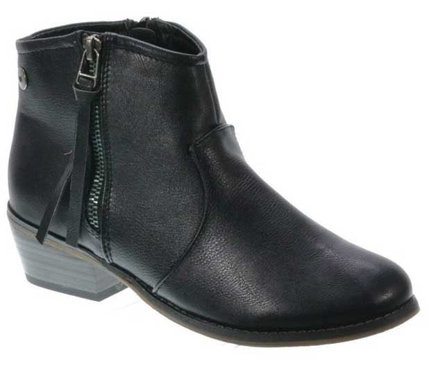 Dorado-11 Western Style Stacked Heel Zip Up Boot