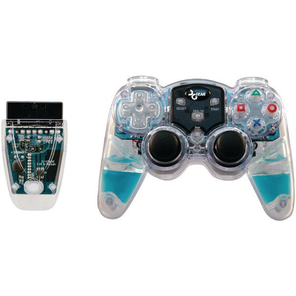 Dreamgear Dgpn-524 Playstation2 Lava Glow Wireless Controller (blue)