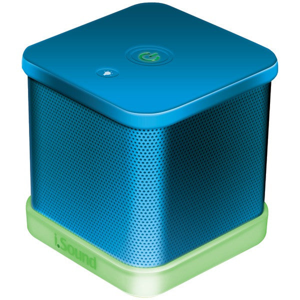 I.sound Isound-6206 Iglowsound Cube Wired Portable Speaker (blue)