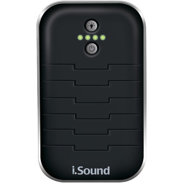 I.sound Isound-6219 5,200mah Backup Battery/charger With Built-in Cable (black/silver)