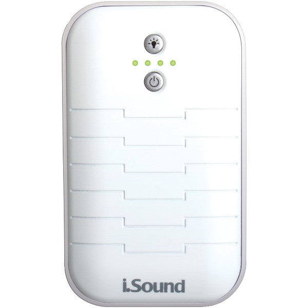 I.sound Isound-6272 5,200mah Backup Battery/charger With Built-in Cable (white/silver)