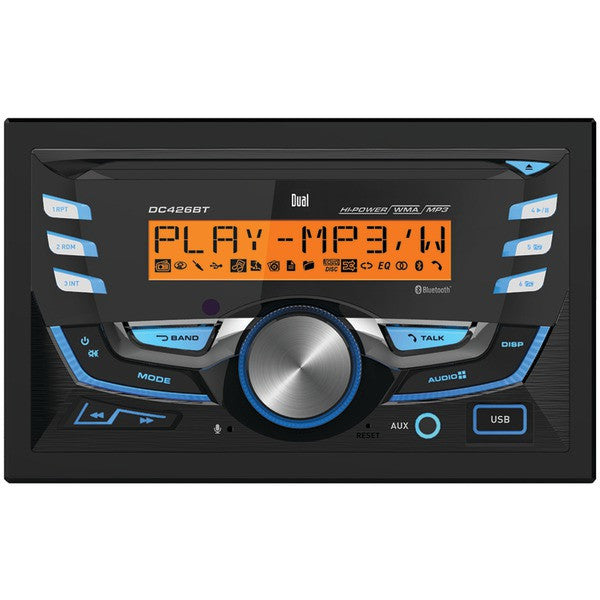 Dual Electronics Dc426bt Double-din In-dash Cd Am/fm/mp3 Receiver With Bluetooth