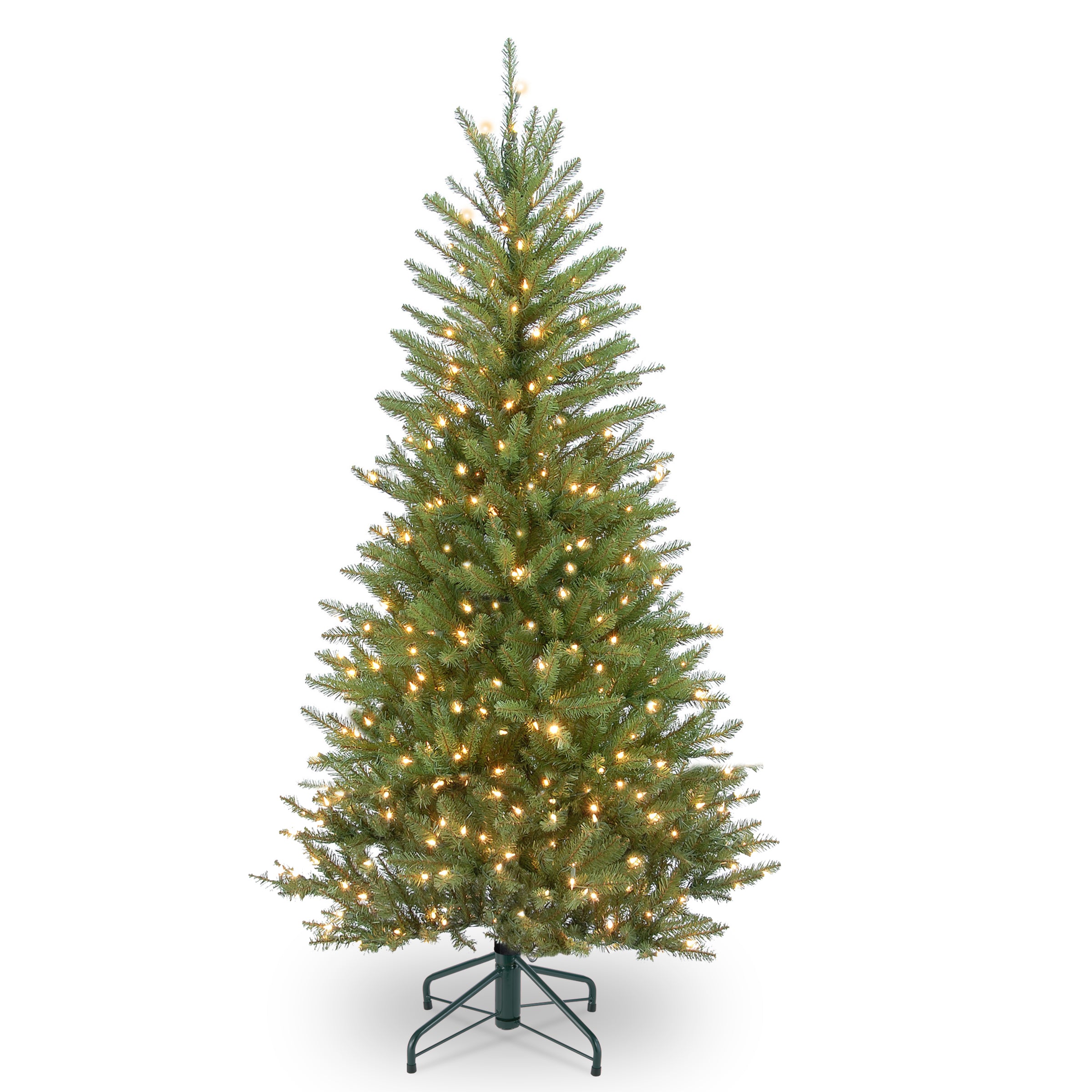 National Tree Duslh1-45lo 4.5 Ft. Dunhill Fir Slim Tree With Clear Lights