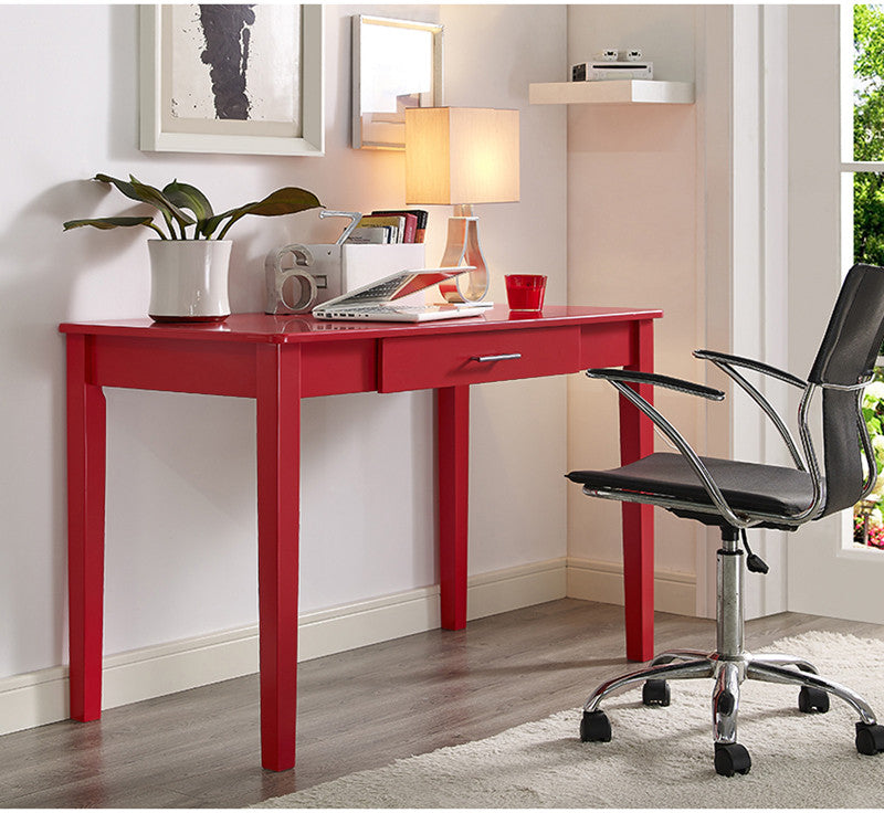 Walker Edison Dw48mwdrd Midtown Writing Desk - Red