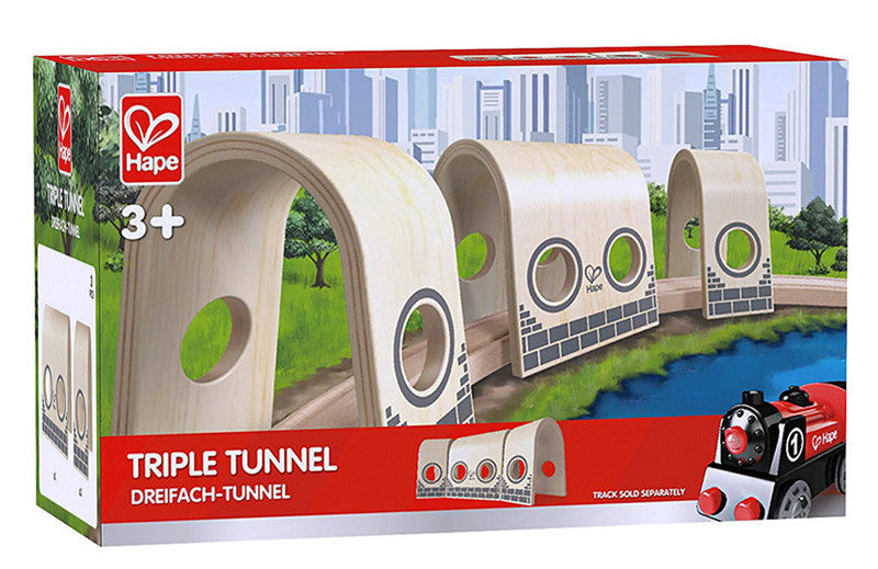 Hape Plywood Tunnel Set E3711a Tunnel Set