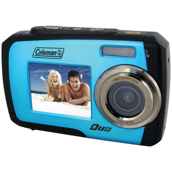 Coleman 2v7wp-bl 14.0-megapixel Duo Waterproof Dual Screen Digital Camera (blue)