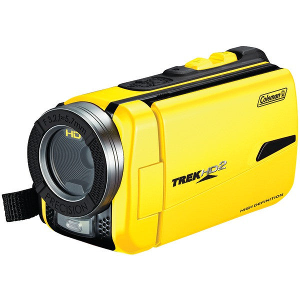 Coleman Cvw20hd-y 16.0-megapixel 1080p Trekhd2 Underwater Digital Video Camcorder (yellow)