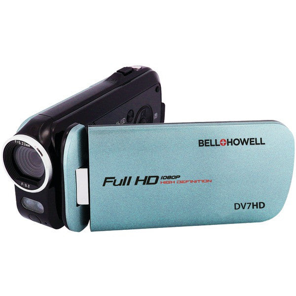 Bell+howell Dv7hd-bl 16.0-megapixel Slice Ii Dv7hd Ultraslim 1080p Hd Camcorder (blue)