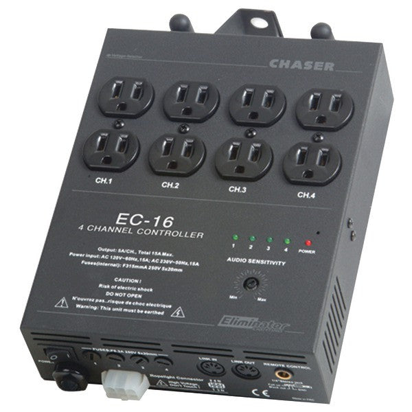 Eliminator Lighting Ec16 4-channel Ec-16 Light Controller With 8 Outputs