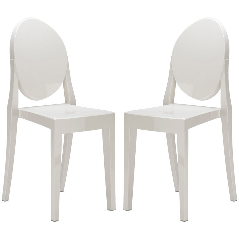 Edgemod Em-102-whi-x2 Burton Side Chair In White (set Of 2)
