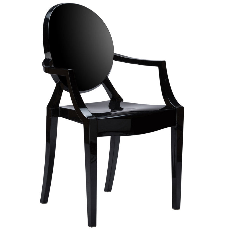 Edgemod Em-103-blk Burton Arm Chair In Black