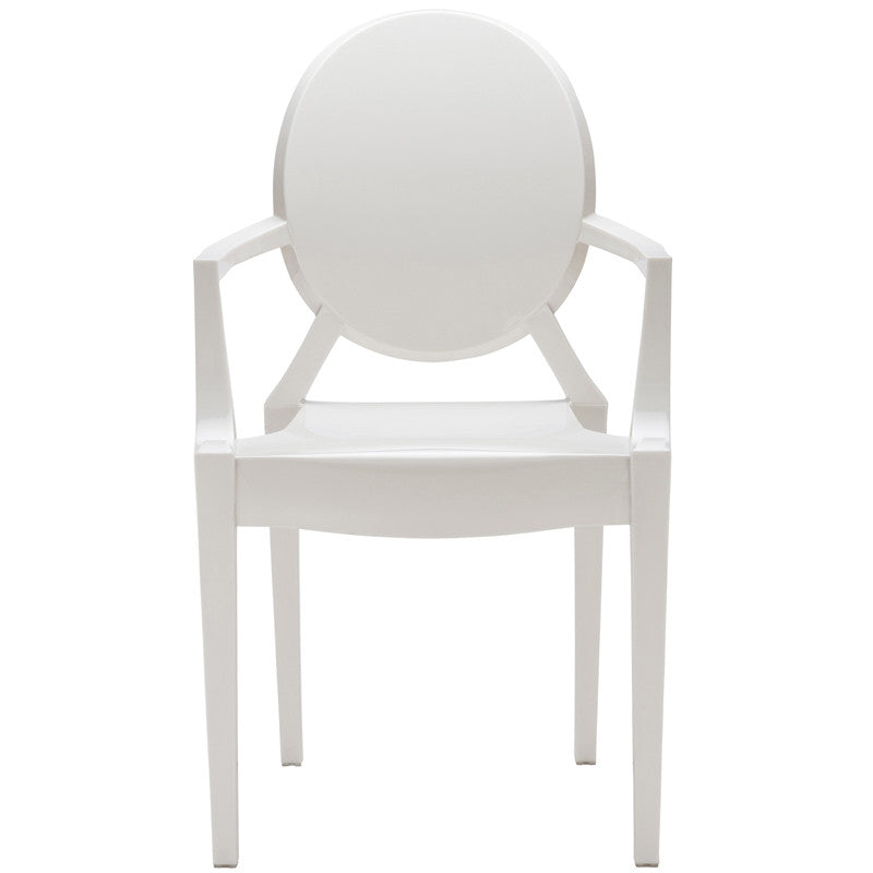 Edgemod Em-103-whi Burton Arm Chair In White