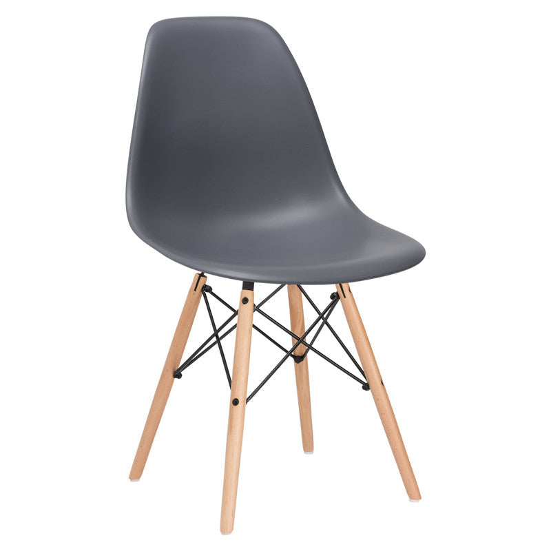 Edgemod Em-105-nat-gry Vortex Side Chair In Grey