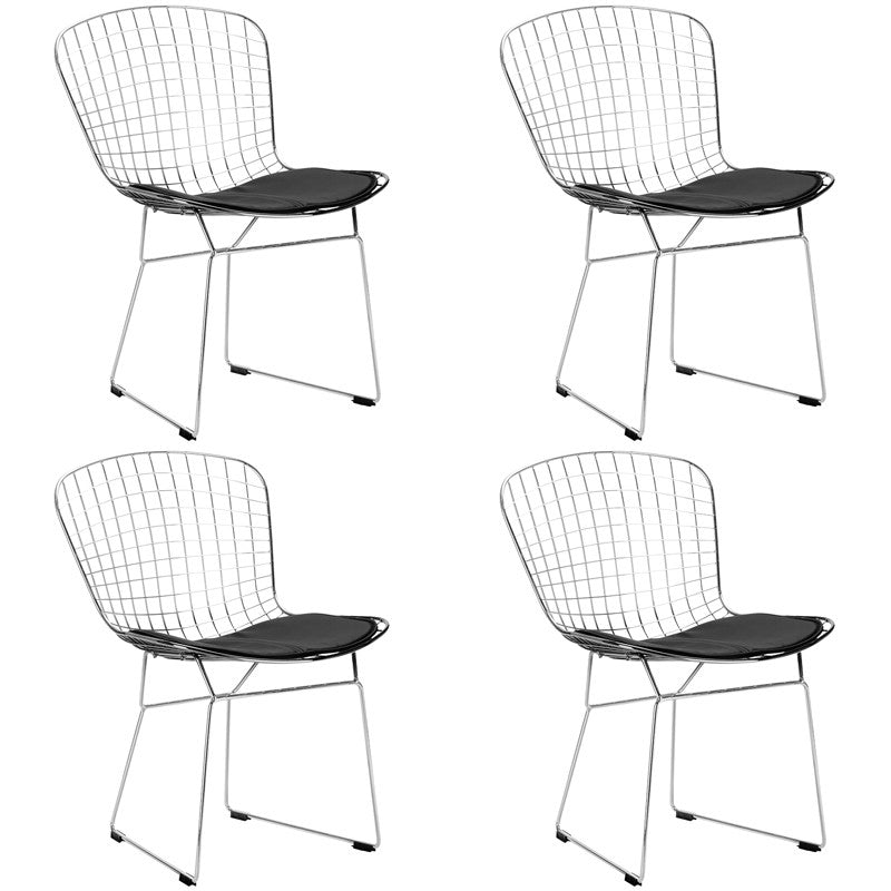 Edgemod Em-108-blk-x4 Morph Side Chair In Black (set Of 4)