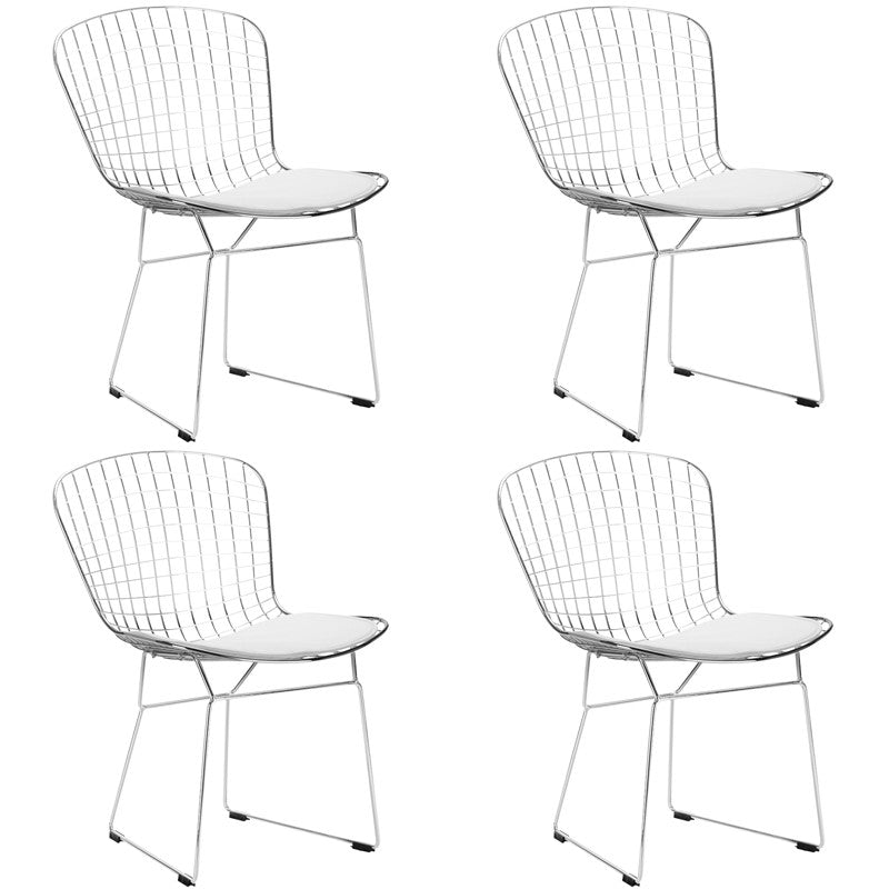 Edgemod Em-108-whi-x4 Morph Side Chair In White (set Of 4)