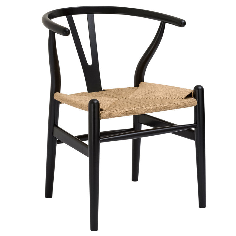 Edgemod Em-109-blk Weave Chair In Black
