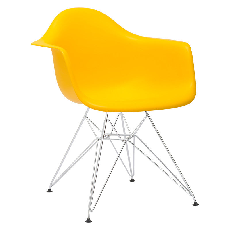 Edgemod Em-111-crm-yel Padget Arm Chair In Yellow