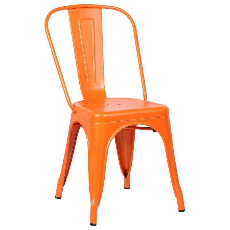 Edgemod Em-112-ora Trattoria Side Chair In Orange