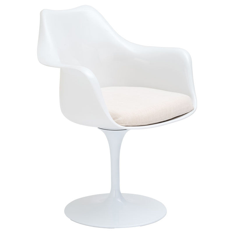 Edgemod Em-152-whi Daisy Arm Chair In White
