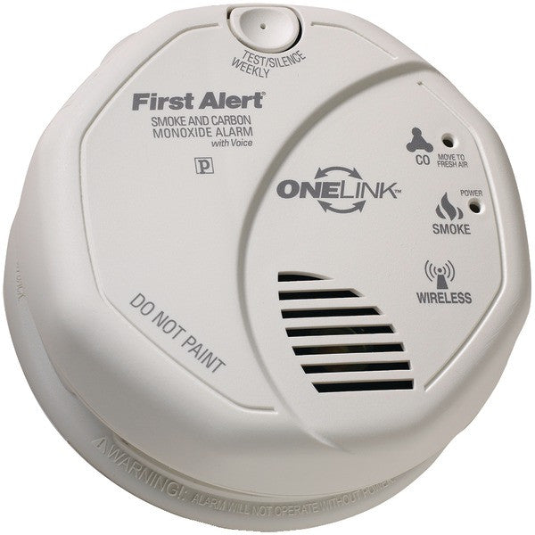 First Alert Sco501cn-3st Onelink Battery-operated Combination Smoke & Carbon Monoxide Alarm With Voice Location