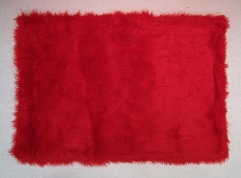 Fun Rugs Flk-002-3147 Flokati Collection Red Red - 31 X 47 In.