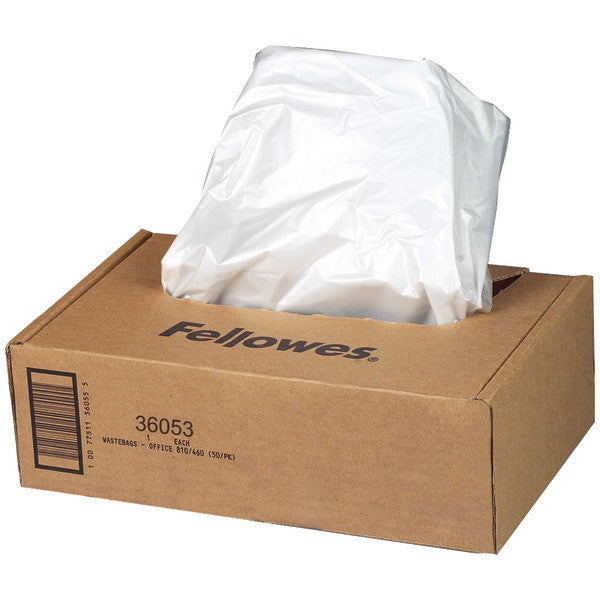 Fellowes 36053 Waste Bags For Powershred Small Office Shredders (9 Gallons)
