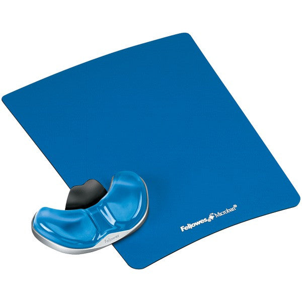 Fellowes 9180601 Gliding Palm Support With Microban Protection (blue)