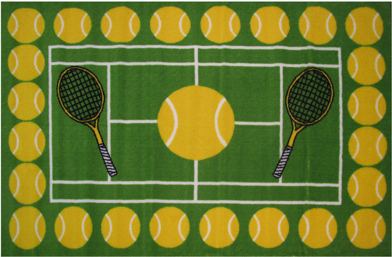 Fun Rugs Ft-002 3958 Fun Time - New Collection Tennis Time Multi-color - 39 X 58 In.