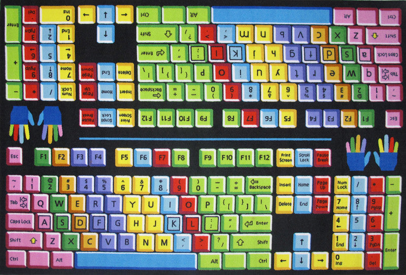 Fun Rugs Ft-100 5376 Fun Time Collection Keyboard Multi-color - 5