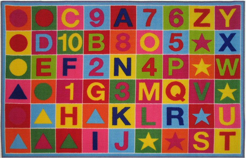 Fun Rugs Ft-150 6810 Fun Time-new Collection Alphanumeric Fun Multi-color - 6