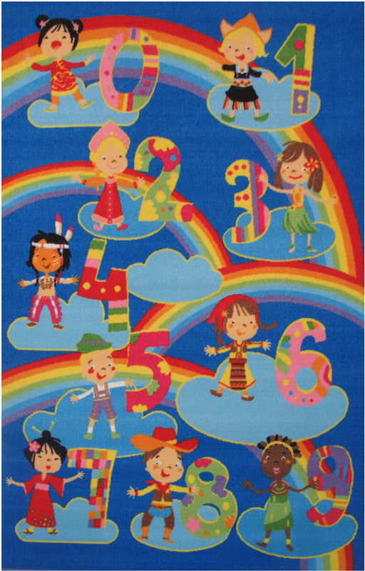 Fun Rugs Ft-511 1929 Fun Time Collection Kids & Numbers Multi-color - 19 X 29 In.