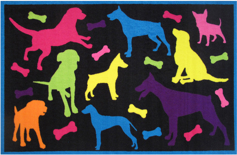 Fun Rugs Ft-520 1929 Fun Time-new Collection Bow Wow Multi-color - 19 X 29 In.