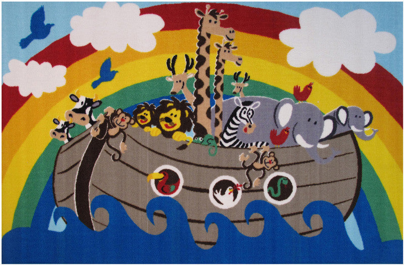 Fun Rugs Ft-528 3958 Fun Time-new Collection Animal Boat Multi-color - 39 X 58 In.